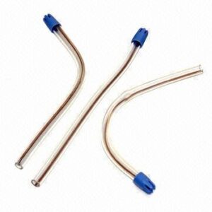 EYECTORES DE SALIVA TRANSPARENTE PUNTA AZUL