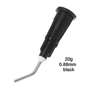 PUNTA PRE-DOBLADA NEGRA PARA RESINA FLUIDA 20g